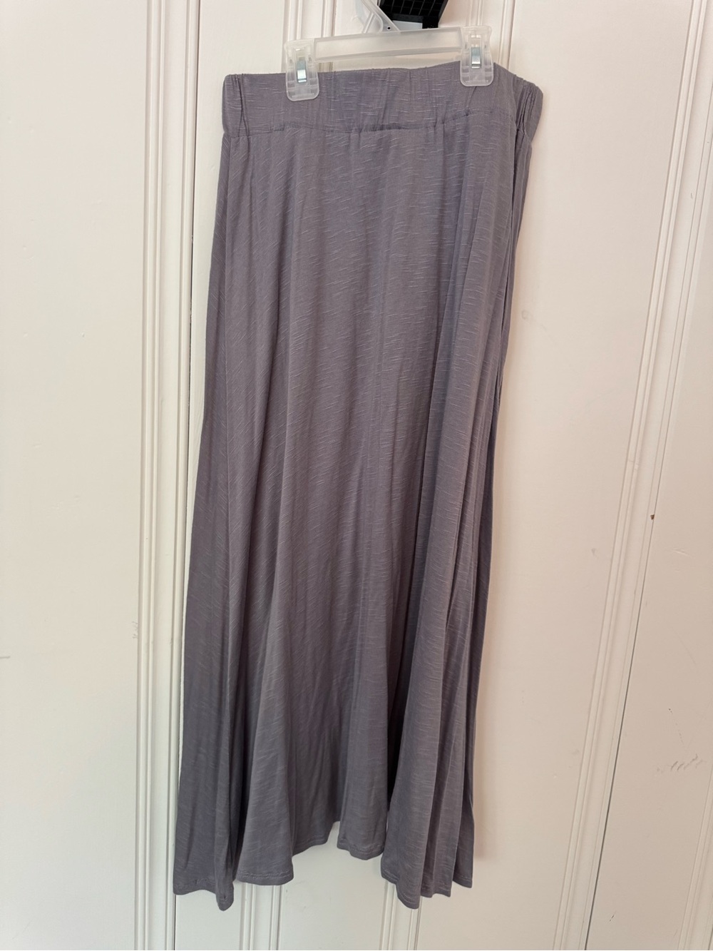 Allison Taylor Gray Maxi Skirt with Flowing Silhouette